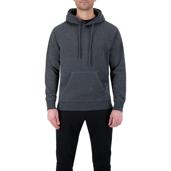 Charcoal Popover Fleece Hooded Sweatshirt