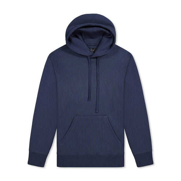 Indigo Popover Fleece Hooded Sweatshirt